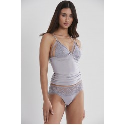 Kadın Dantelli Penye Atlet Külot / Kaşkorse Set - 375