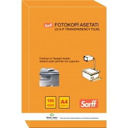 SARFF 15330089 FOTOKOPİ ASETATI A4 100 LÜ