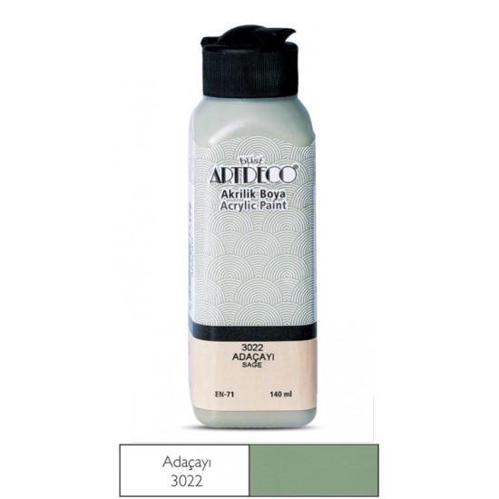 ARTDECO Y-070R-3022 AKRİLİK BOYA 140 ML ADAÇAYI