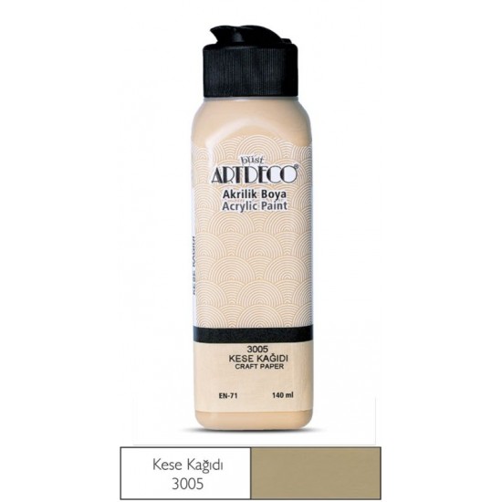 ARTDECO Y-070R-3005 AKRİLİK BOYA 140 ML KESE KAĞIDI