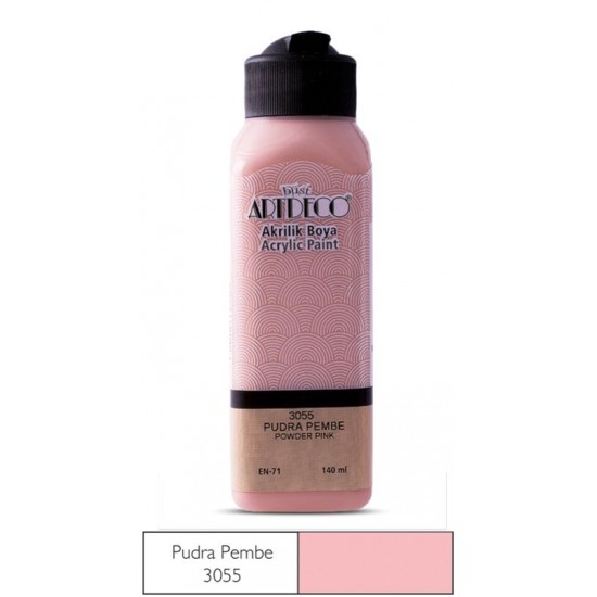 ARTDECO Y-070R-3055 AKRİLİK BOYA 140 ML PUDRA PEMBE