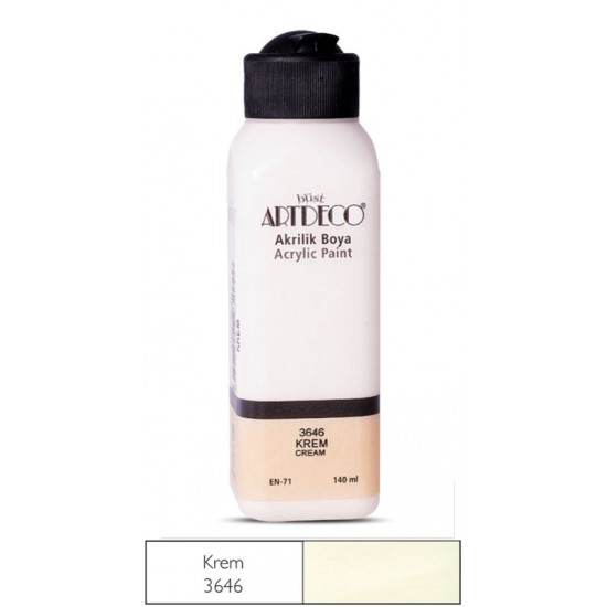 ARTDECO Y-070R-3646 AKRİLİK BOYA 140 ML KREM