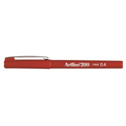 ARTLİNE 200 FINELINER 0,4 KOYU KIRMIZI