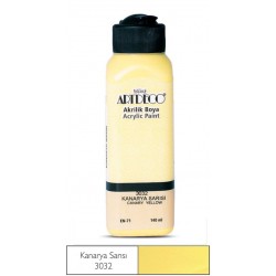 ARTDECO Y-070R-3032 AKRİLİK BOYA 140 ML SARI KANARYA