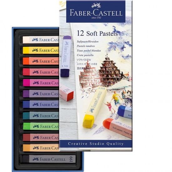 FABER CREATİVİTY TOZ PASTEL 12 RENK 128312