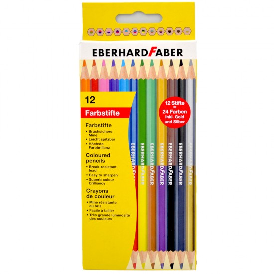 EBERHARD FABER 12Lİ ÇİFT TARAFLI KURUBOYA 3MM MİNE