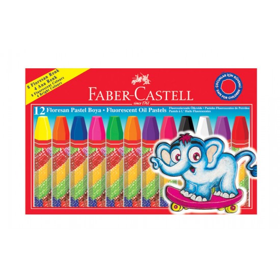 FABER PASTEL BOYA 12 RENK FLORESAN 125011