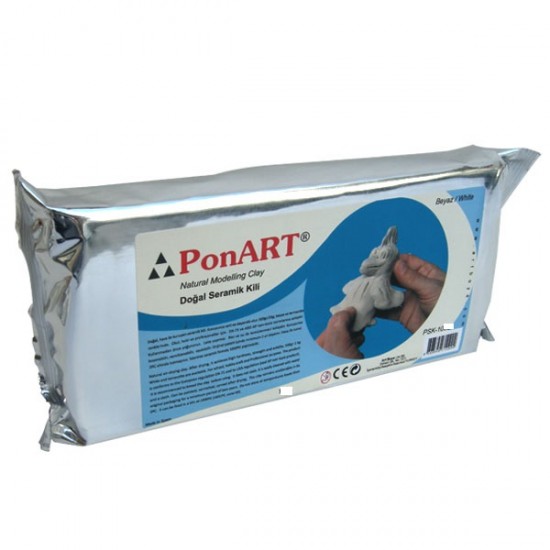 PONART SERAMİK KİL 500GR BEYAZ PSK-1001