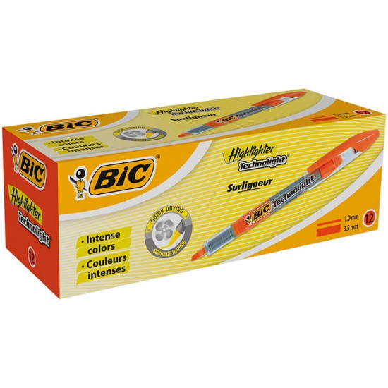 BİC TECHNOLIGHT LİKİT TURUNCU 12Lİ KUTU 802308