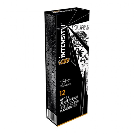 BİC INTENSITY FINE LINER SİYAH 12Lİ KUTU 942069