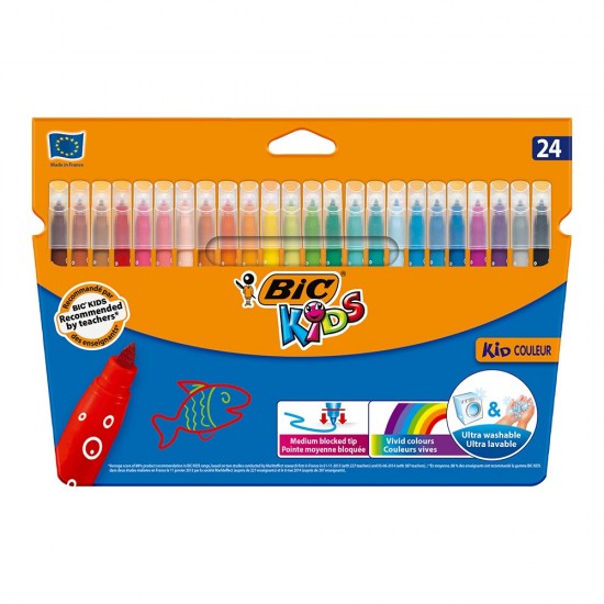 BİC KİDS COLOR KEÇELİ BOYA KALEMİ 24 RENK 8418005