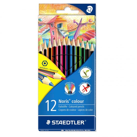 STAEDTLER 185 C12 NORIS COLOR KURU BOYA 12 LI