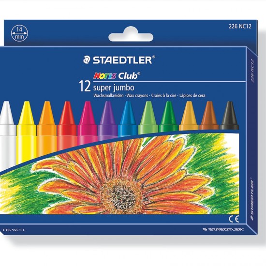 STAEDTLER 226-NC12  NORİS JUMBO PASTEL BOYA 12Lİ