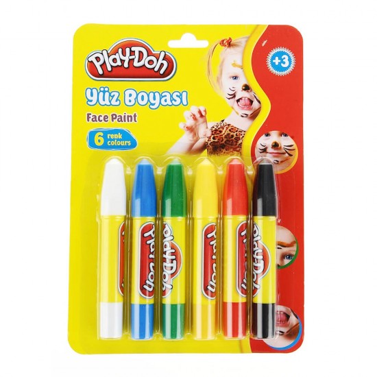 PLAY-DOH PLAY-YU001 YÜZ BOYASI 6 RENK