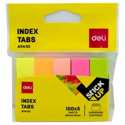 DELİ A11402 STİCKY NOTES İNDEX TABS 100X5 RENK