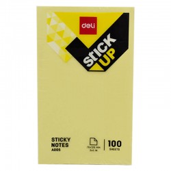 DELİ A00553 STİCKY NOTES SARI 76×126MM 100YP