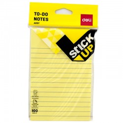 DELİ A00752 TO-DO STİCK NOTES SARI 152×101MM 100YP