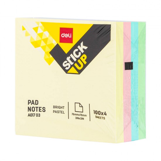 DELİ A01703 STİCK NOTES 76×76MM 4*100YP