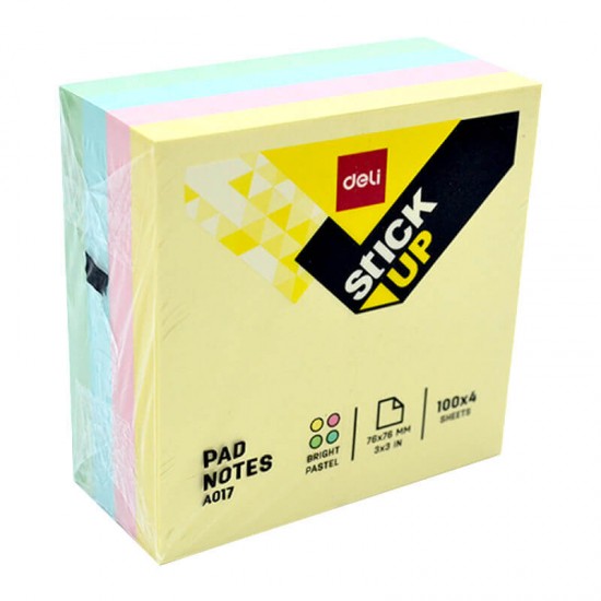 DELİ A01703 STİCK NOTES 76×76MM 4*100YP