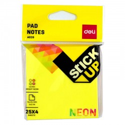 DELİ A02602 PAD NOTES ASST. 76×76MM 3×3 4*25 SHEETS