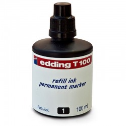 EDDİNG MÜREKKEP T100 SİYAH 100 ML