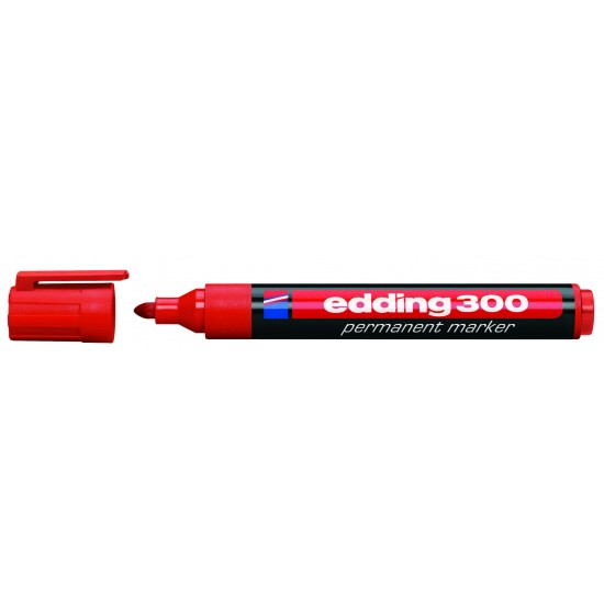 EDDİNG PERMANENT MARKÖR 300 KIRMIZI