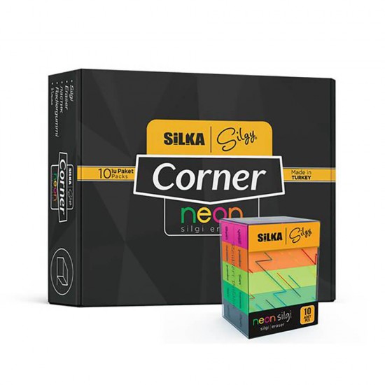 SİLKA CORNOR NEON 5 RENK SİLGİ 10LU 5 RENK ART-14