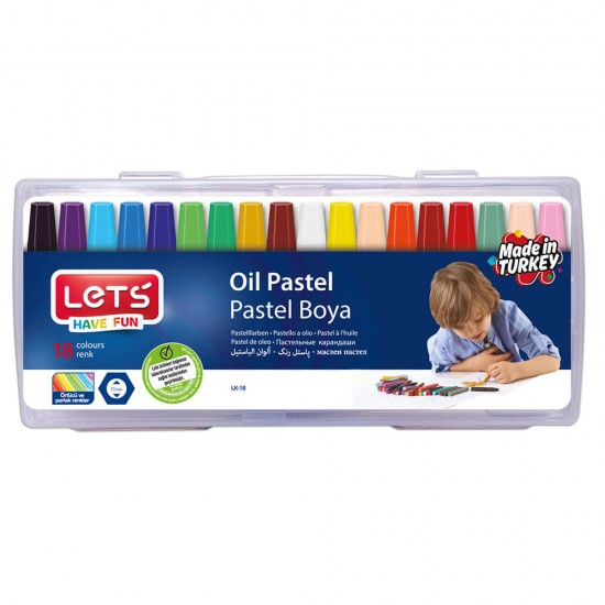 LETS LK18 RENK PASTEL  BOYA PLASTİK ÇANTALI