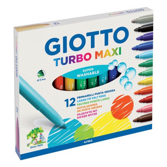 GIOTTO 454000 KEÇELİ KALEM JUMBO 12 RENK