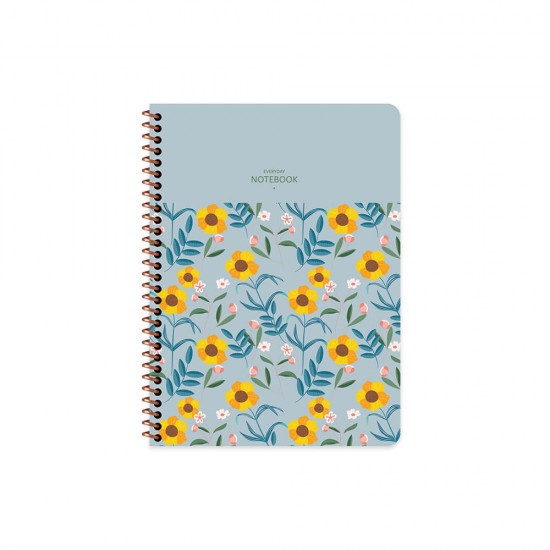 KESKİN 321042-99 16,5*22,5 80YP.KAR.PP KP.SPİRALLİ FLOWERS DEFTER