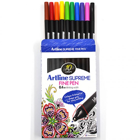 ARTLİNE 200 10W SUPREME FİNE  PEN ASSORTED BOX 10