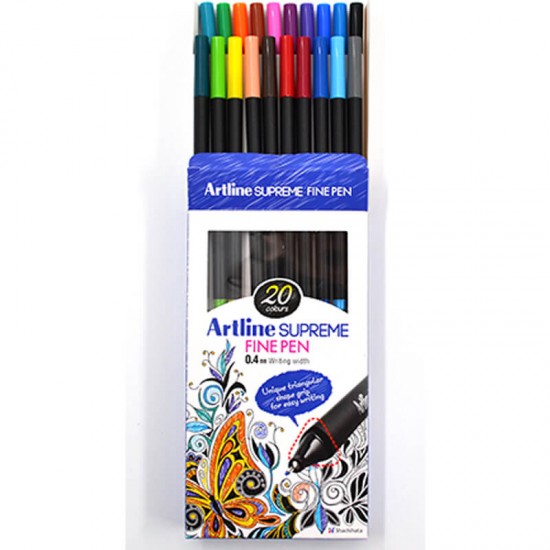 ARTLİNE 200 20W SUPREME FİNE  PEN ASSORTED BOX 20