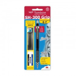 TOMBOW SH-300 GRIP 0,7 AÇIK MAVİ GR43 BLİSTER SET