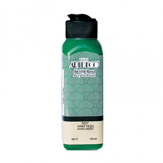 ARTDECO Y-070R-3027 AKRİLİK BOYA 140 ML HAKİ YEŞİL