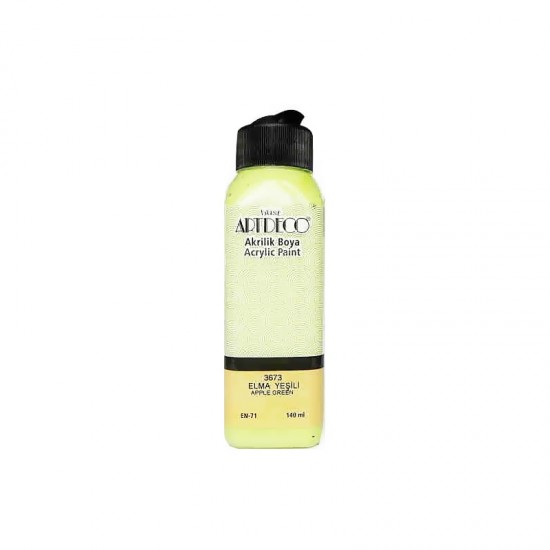 ARTDECO Y-070R-3673 AKRİLİK BOYA 140 ML ELMA YEŞİL