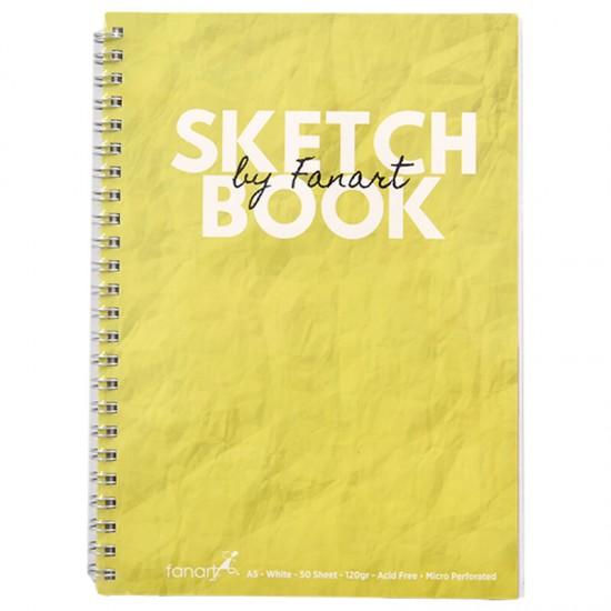 FANART 8674.A5 ACADEMY SKETCH BOOK SPR.A5 50YP SARI 120 GR