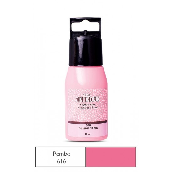 ARTDECO 042C-616 BOYUTLU BOYA 60 ML PEMBE