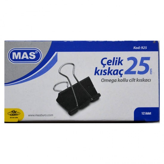 MAS 925 OMEGA KISKAÇ ÇELİK 25 MM 12 Lİ PK