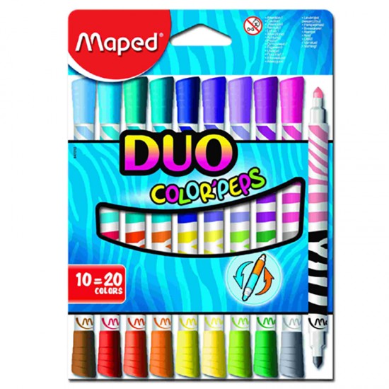 MAPED 847010 COLORPEPS DUO KEÇELİ KALEM 10 LU