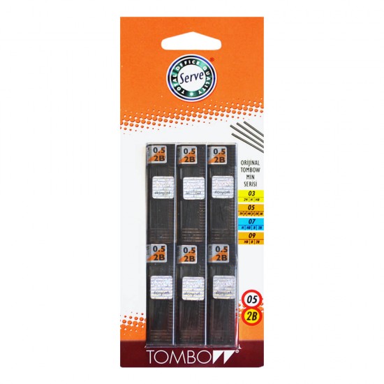 TOMBOW MİN 05mm 2B 6 LI BLİSTER.......NET