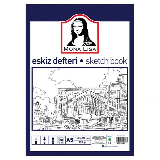 SÜDOR BN05-5  ESKİZ DEFTERİ A5 120 GR 50YP