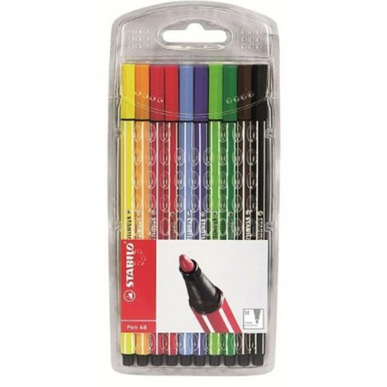 STABİLO PEN 68 KEÇELİ KALEM 6810 10 LU SET