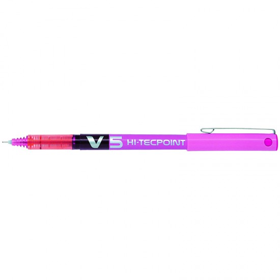 PILOT V5 İĞNE UÇ ROLLER KALEM 05 MM PEMBE