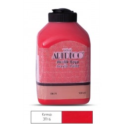 ARTDECO Y-070L-3016 AKRİLİK BOYA 500 ML KIRMIZI