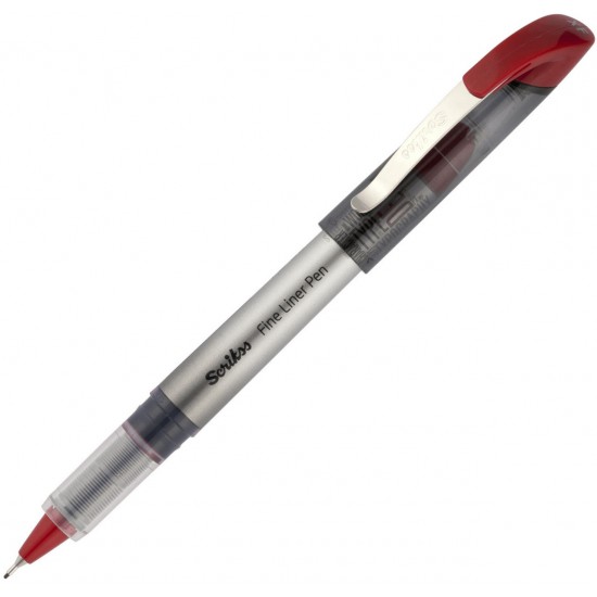 SCRİKSS FL-68 FİNELİNER PEN KIRMIZI KALEM 0,6mm 12Lİ KT