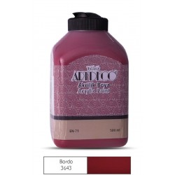 ARTDECO Y-070L-3643-AKRİLİK BOYA 500 ML BORDO