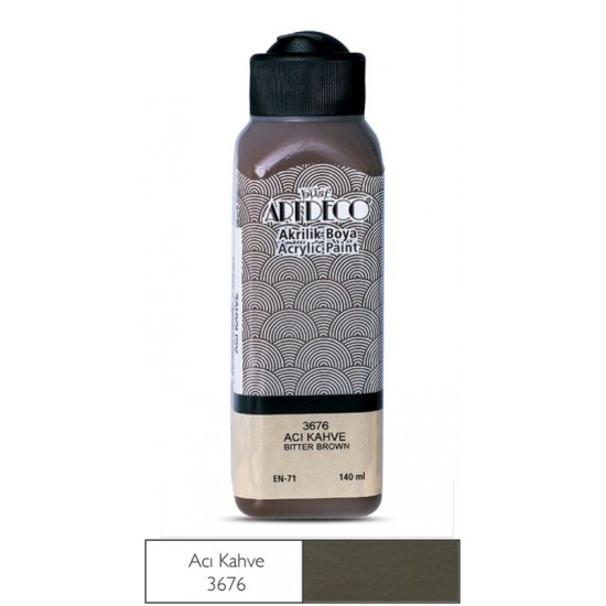 ARTDECO Y-070R-3676 AKRİLİK BOYA 140 ML ACIK KAHVE