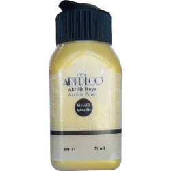 ARTDECO Y-071I-3711 METALİK AKR. BOYA 75ML A.ALTIN