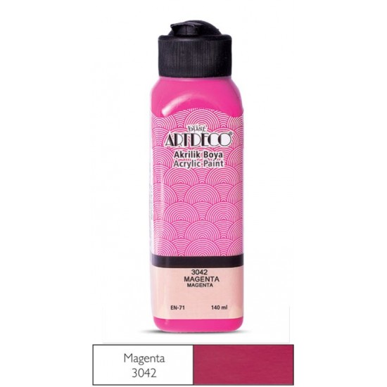 ARTDECO Y-070R-3042 AKRİLİK BOYA 140 ML MAGENTA