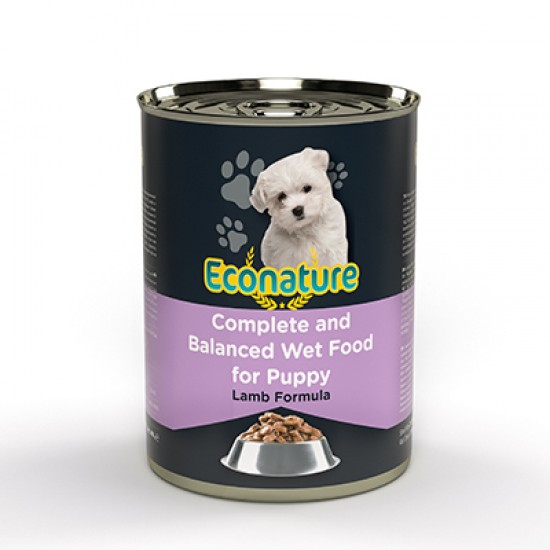 ECONATURE YAV.KUZU.KÖPEK 400GR KUZU ETLI SOSLU KONSERVE